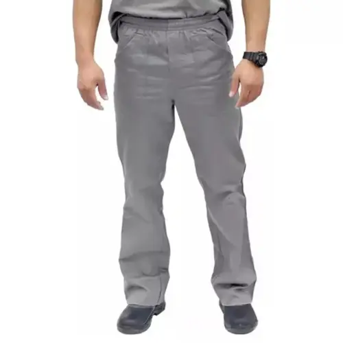 Calça Brim Pesado Cinza Uniforme Profissional