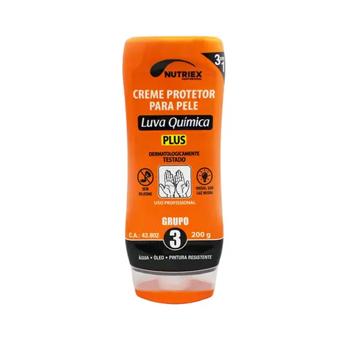CREME PROTETOR GRUPO 3 LUVA QUIMICA NUTRIEX 200GRS CA 43802