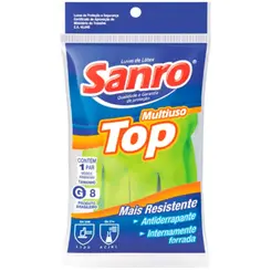 Luva Latex Vd Sanro Top