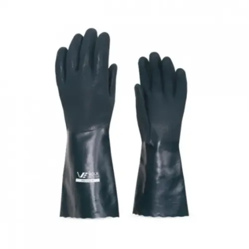 Luva de PVC forrada 36 cm palma áspera CA 37127 Volk