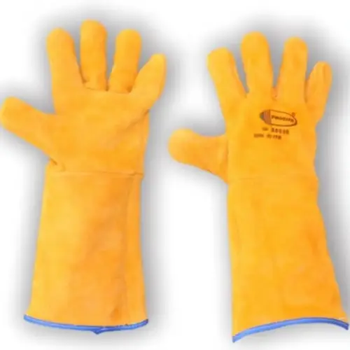 Luva de Raspa Alta Temperatura Soldador 250ºC Punho 20cm CA 38996 Procipa