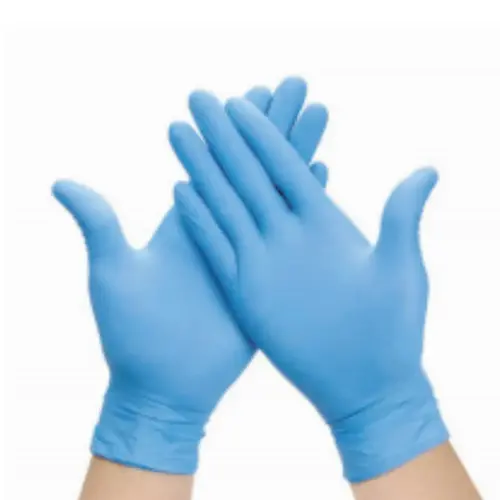 Luva Descartavel Nitrilica Azul Talge Ca 47103