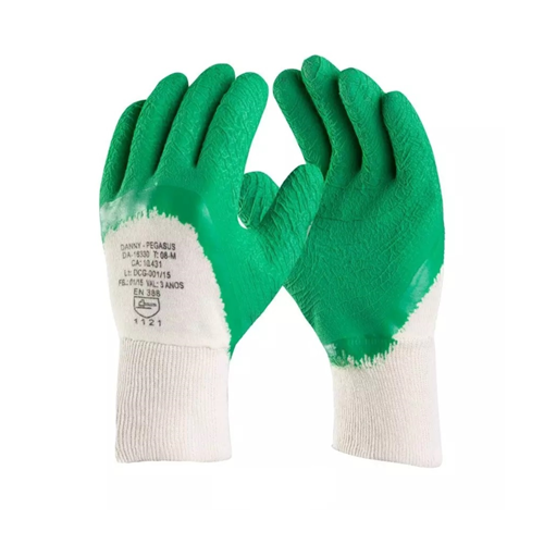 Luva PEGASUS com Banho Látex NA palma Corrugada DA 16330 DANNY CA 10431