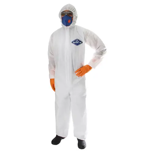 Macacão de Segurança Branco Proteção Química CA 38381 Argetex