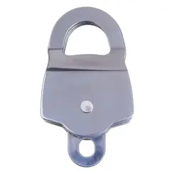 Polia Dupla em Aço Inox para Corda ou Cabo de Aço 60KN