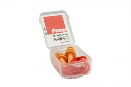 Protetor Auricular Plug de Silicone Pomp Plus 18dB - 3M CA 5745