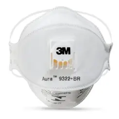 Respirador Descartável 3M Aura 9322+BR - Branco CA 30594