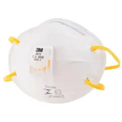 Respirador Descartável Concha 8812 Com Válvula Branco 3M CA 5658