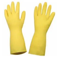 Luva Latex Amarela Kalipso Light Ca 38090