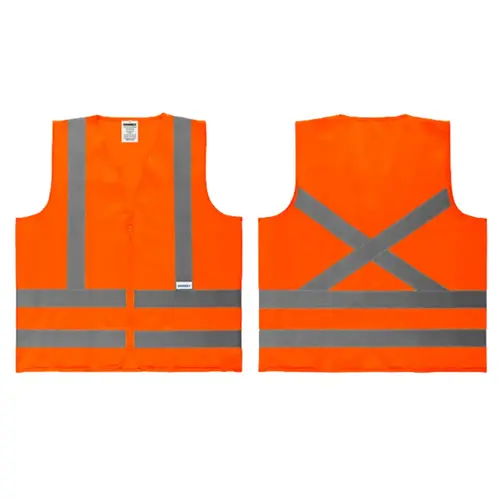 Colete refletivo de Alta Visibilidade Fluorescente Vicsa Laranja