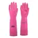 Luva Latex Ranhurada Rosa longa 40cm Volk CA 15100