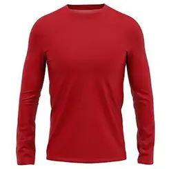 Camiseta Térmica Vermelha Manga Longa Segunda Pele Proteção UV 50