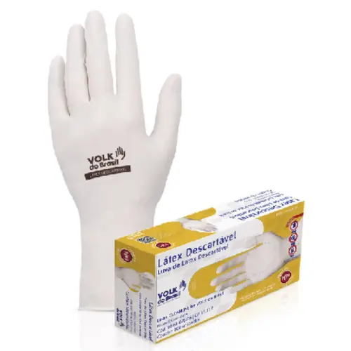 Luva Latex Descartavel Volk Ca 15112