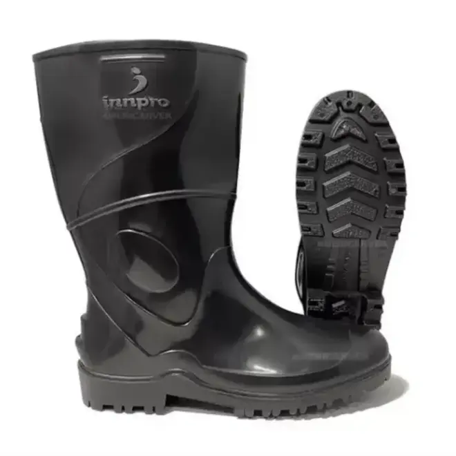 Bota de PVC Work Cano Médio Cor Preta Comprimento 28 cm CA 36025 INNPRO