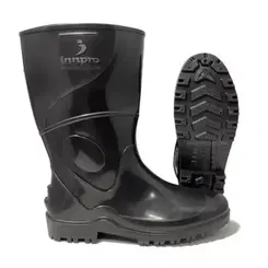 Bota de PVC Work Cano Médio Cor Preta Comprimento 28 cm CA 36025 INNPRO