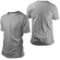 Camiseta Malha PV Cinza Mescla Manga Curta com Proteção UV