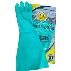 Luva Nitrílica Longa 45cm sem Forro CA 40506 Super Safety