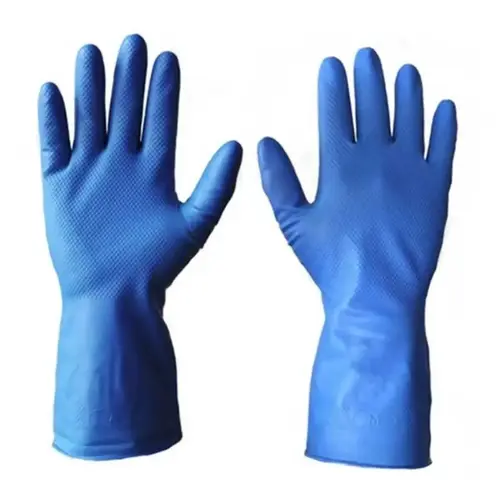 Luva Nitrilica sem forro Azul Clorinada Super Glove Maxx CA 43407 Super Safety