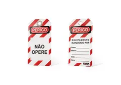KIT com 10 unidades de Etiqueta de Identificação NÃO OPERE PVC