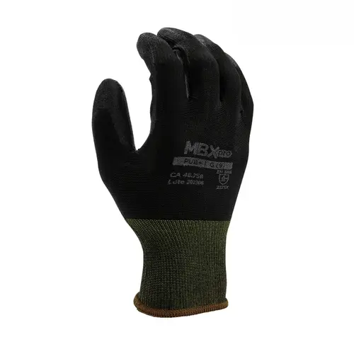 Luva Multitato Pub+ Nylon Com Banho Pu Preta CA 48758