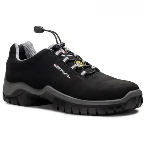 Sapato Energy Estival Microfibra Reno Preto/Cinza En10021S2 CA 50880