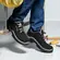 Sapato Energy Estival Microfibra Reno Preto/Cinza En10021S2 CA 50880