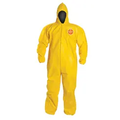 Macacão Tychem 2000 QC Amarelo com Capuz e Ziper DuPont CA 38647