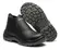 Botina Elastico Bico Aço Couro Relax Preto Ca 48538